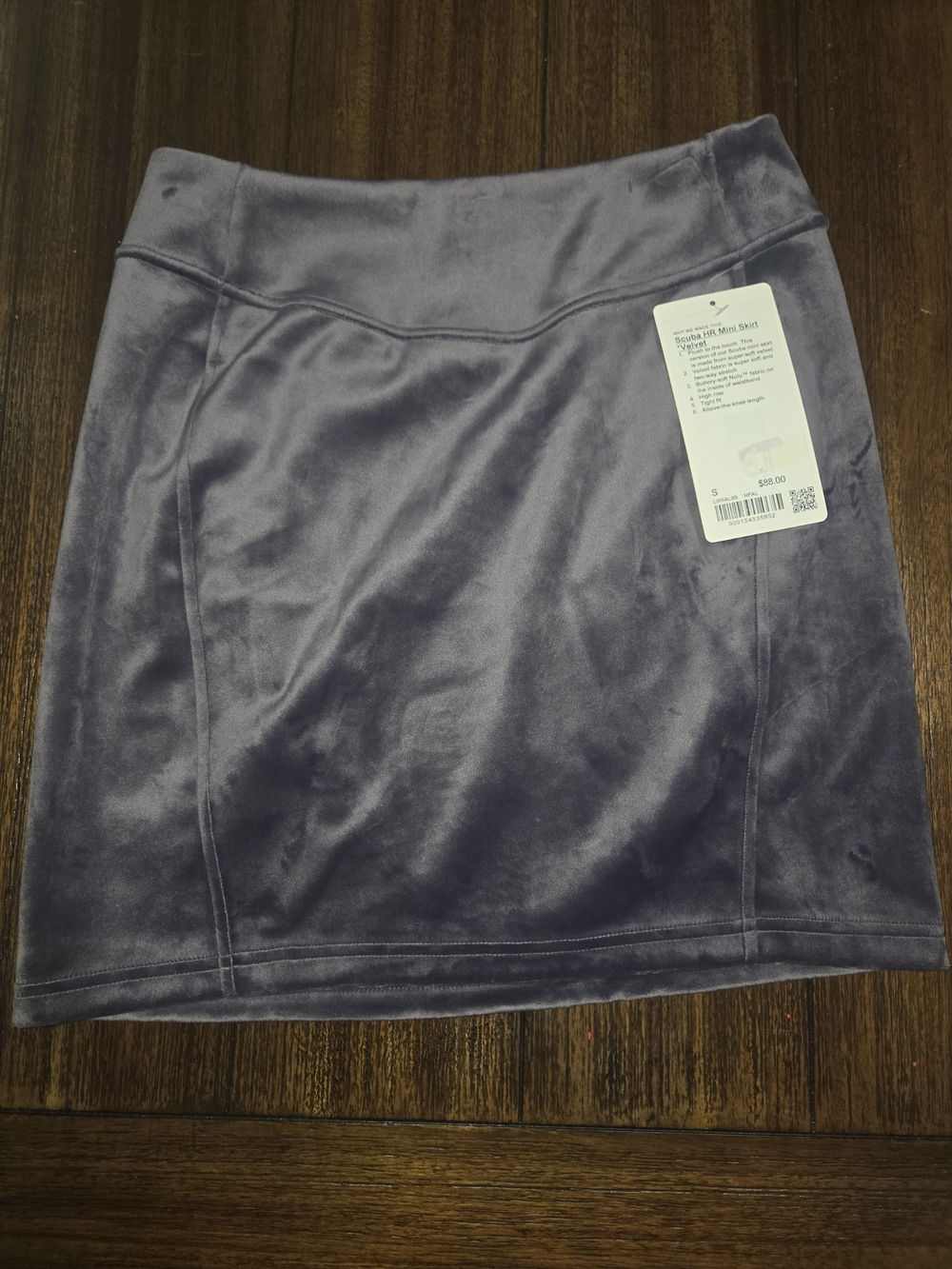 lululemon athletica Scuba HR mini Skirt Velvet Nightfall